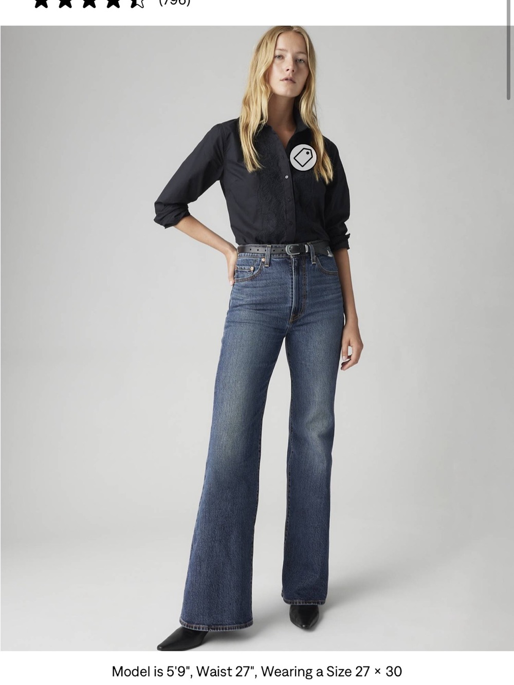 Levi's Ribcage Bell size 32 color: romantic story